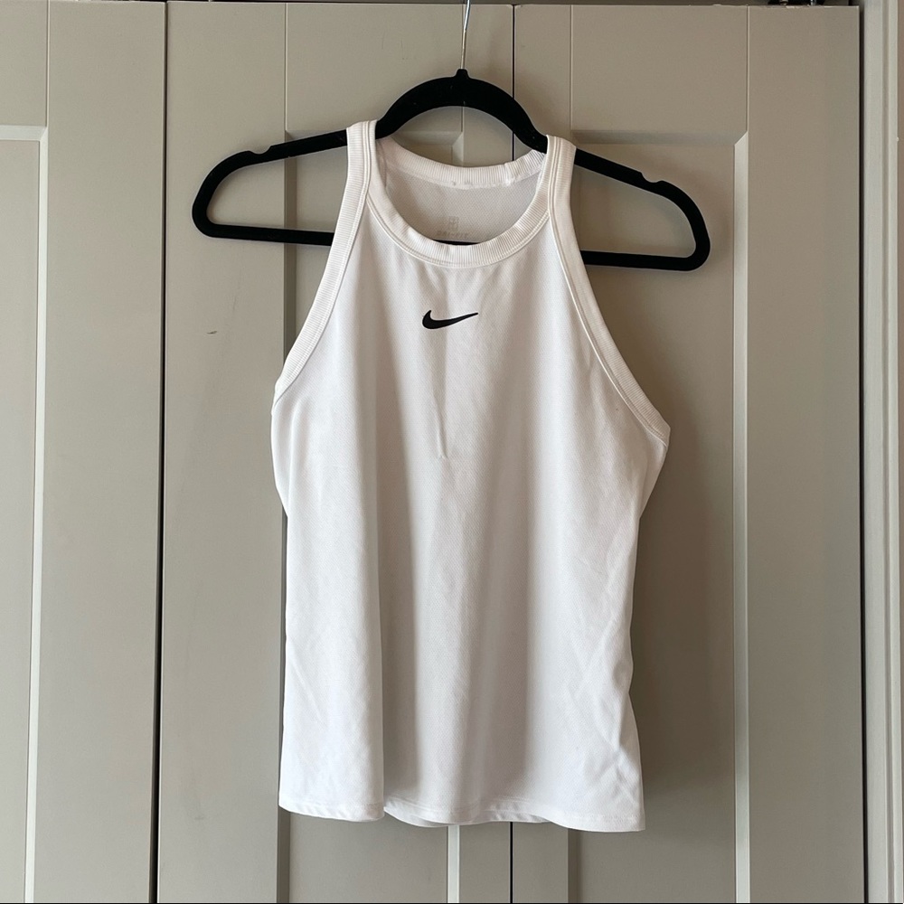 Nike White Drifit Tank size M
